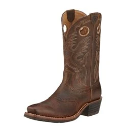 Ariat Boots: Men's 10002227 Square Toe Roughstock Cowboy Boots 11 Ariat Boots: Men's 10002227 Square Toe Roughstock Cowboy Boots -Men's Work Boots Store 10002227 3 4