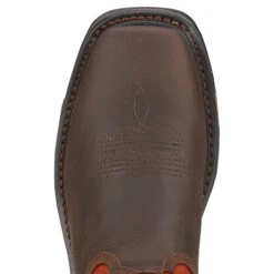 Ariat 10005888 Men's Workhog Orange Square Toe Cowboy Boots