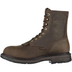 Ariat Boots: Men's Brown 10011943 Composite Toe Waterproof Workhog Boots -Men's Work Boots Store 10011943 side