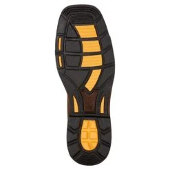 Ariat Boots: Men's 10017436 Brown WorkHog Wide H20 11" Waterproof Pull On Work Boots -Men's Work Boots Store 10017436 sole