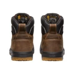 Keen Utility Boots: Men's 1027100 Dark Earth Gum Carbon Fiber Toe Fort Wayne 6" Waterproof EH Work Boot -Men's Work Boots Store 1027100 pbedit