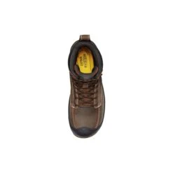 Keen Utility Boots: Men's 1027100 Dark Earth Gum Carbon Fiber Toe Fort Wayne 6" Waterproof EH Work Boot -Men's Work Boots Store 1027100 sldedit2