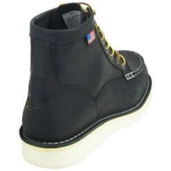 Danner Boots: Men's Black Moc Toe 15568 Bull Run Soft Toe Work Boots -Men's Work Boots Store 15568 5 1
