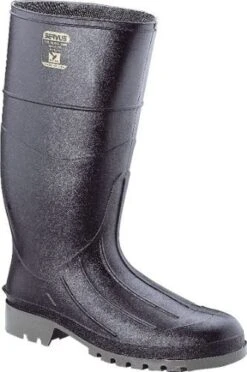 Servus Boots: Men's 18801 Black Iron Duke Steel Toe Waterproof PVC 15IN Boot
