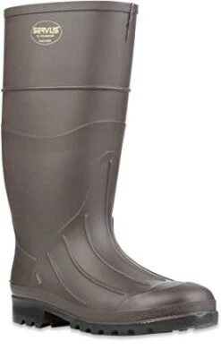 Servus Boots: Men's 18805 Brown Iron Duke Waterproof PVC 15IN Boot -Men's Work Boots Store 18805