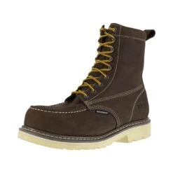 Iron Age Boots: Men's IA5082 BRN Brown 8" Wedge Work Boot, Comp Toe -Men's Work Boots Store 2
