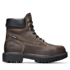 Timberland PRO Boots: Men's 38021 Brown Waterproof EH 6" Steel Toe Boots -Men's Work Boots Store 3802101edit