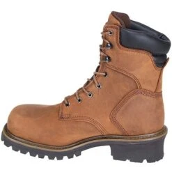 Chippewa Boots: Men's Steel Toe 55026 EH 8 Inch Logger Work Boots -Men's Work Boots Store 55025 chippewai 01