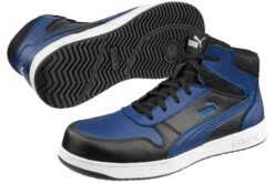 Puma Shoes: Men's 630075 Blue Black Composite Toe Mid Frontcourt Heritage Work Shoe 10 Puma Shoes: Men's 630075 Blue Black Composite Toe Mid Frontcourt Heritage Work Shoe -Men's Work Boots Store 630070 frontcourt blue blk mid pair
