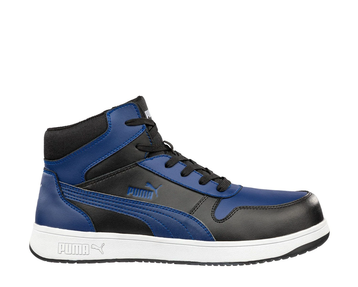 Puma Shoes: Men's 630075 Blue Black Composite Toe Mid Frontcourt Heritage Work Shoe 3 Puma Shoes: Men's 630075 Blue Black Composite Toe Mid Frontcourt Heritage Work Shoe