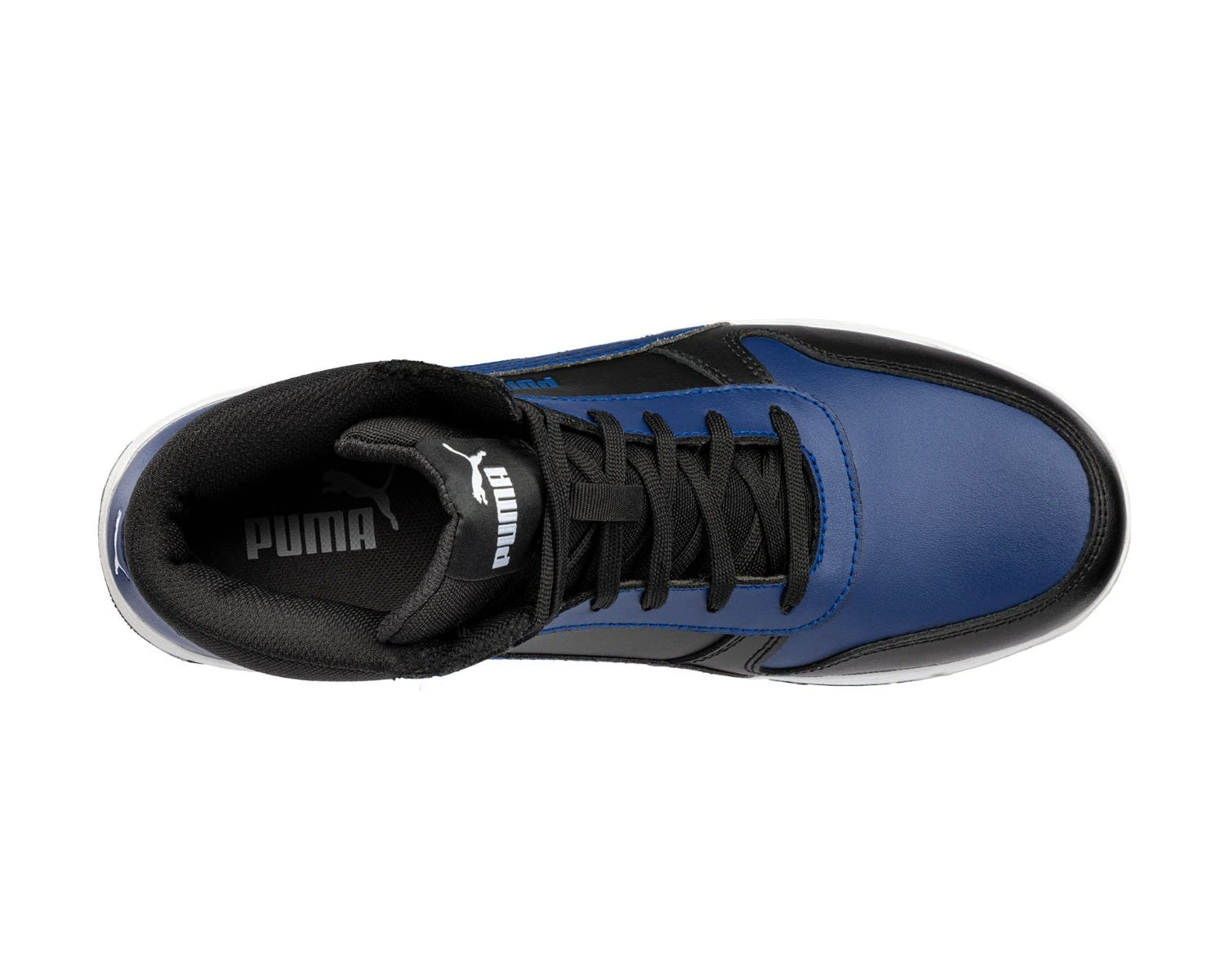 Puma Shoes: Men's 630075 Blue Black Composite Toe Mid Frontcourt Heritage Work Shoe 7 Puma Shoes: Men's 630075 Blue Black Composite Toe Mid Frontcourt Heritage Work Shoe - Image 5