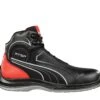 Puma Shoes: Men's 632615 Black Red Composite Toe Mid Touring EH Work Shoe