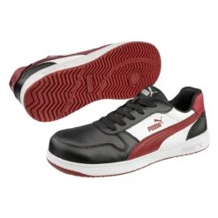 Puma Shoes: Men's 640205 Black Red White Composite Toe Low EH Frontcourt Heritage Work Shoe 10 Puma Shoes: Men's 640205 Black Red White Composite Toe Low EH Frontcourt Heritage Work Shoe -Men's Work Boots Store 640200 frontcourt blk wht red low pairujgivy3y5gxowedit 1
