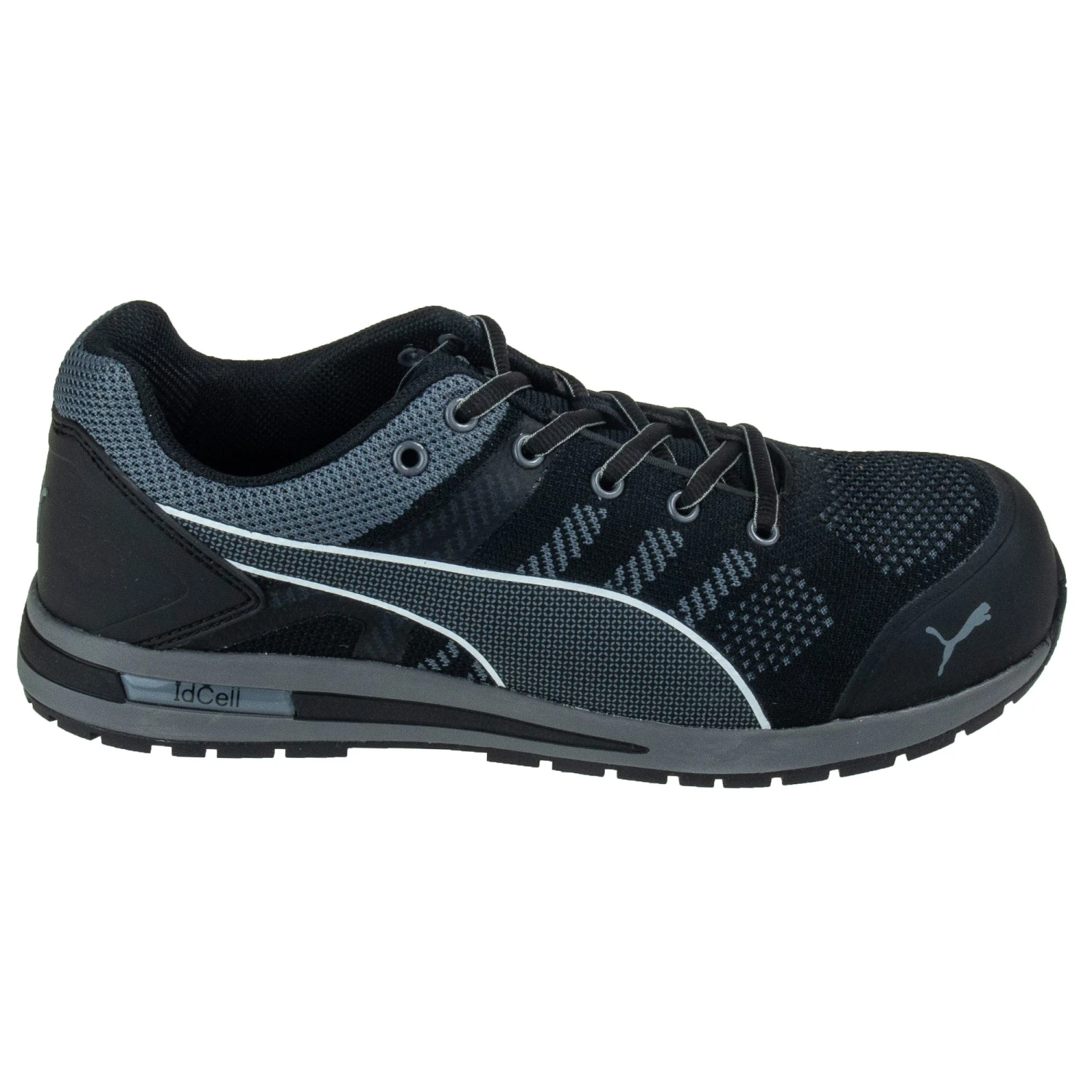 Puma Safety 643165 Men's Elevate Knit Black ESD Steel Toe Tennis Shoes 4 Puma Safety 643165 Men's Elevate Knit Black ESD Steel Toe Tennis Shoes - Image 2