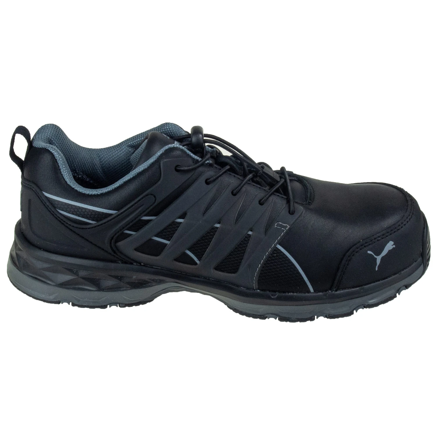 Puma Safety 643845 Men's Velocity 2.0 Black Fiberglass Toe Work Shoes 4 Puma Safety 643845 Men's Velocity 2.0 Black Fiberglass Toe Work Shoes - Image 2