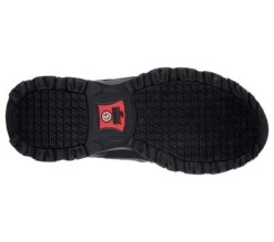 Skechers Shoes: Men's 77108 BKCC Black Charcoal Holdredge - Rebem Steel Toe Hiking Work Boot -Men's Work Boots Store 77108 bkcc d