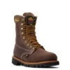 Thorogood Boots: Men's 804 4520 Brown Nano Toe USA Made American Heritage 8" Waterproof Insulated Crazyhorse Work Boot -Men's Work Boots Store 814 4520 5edit 1