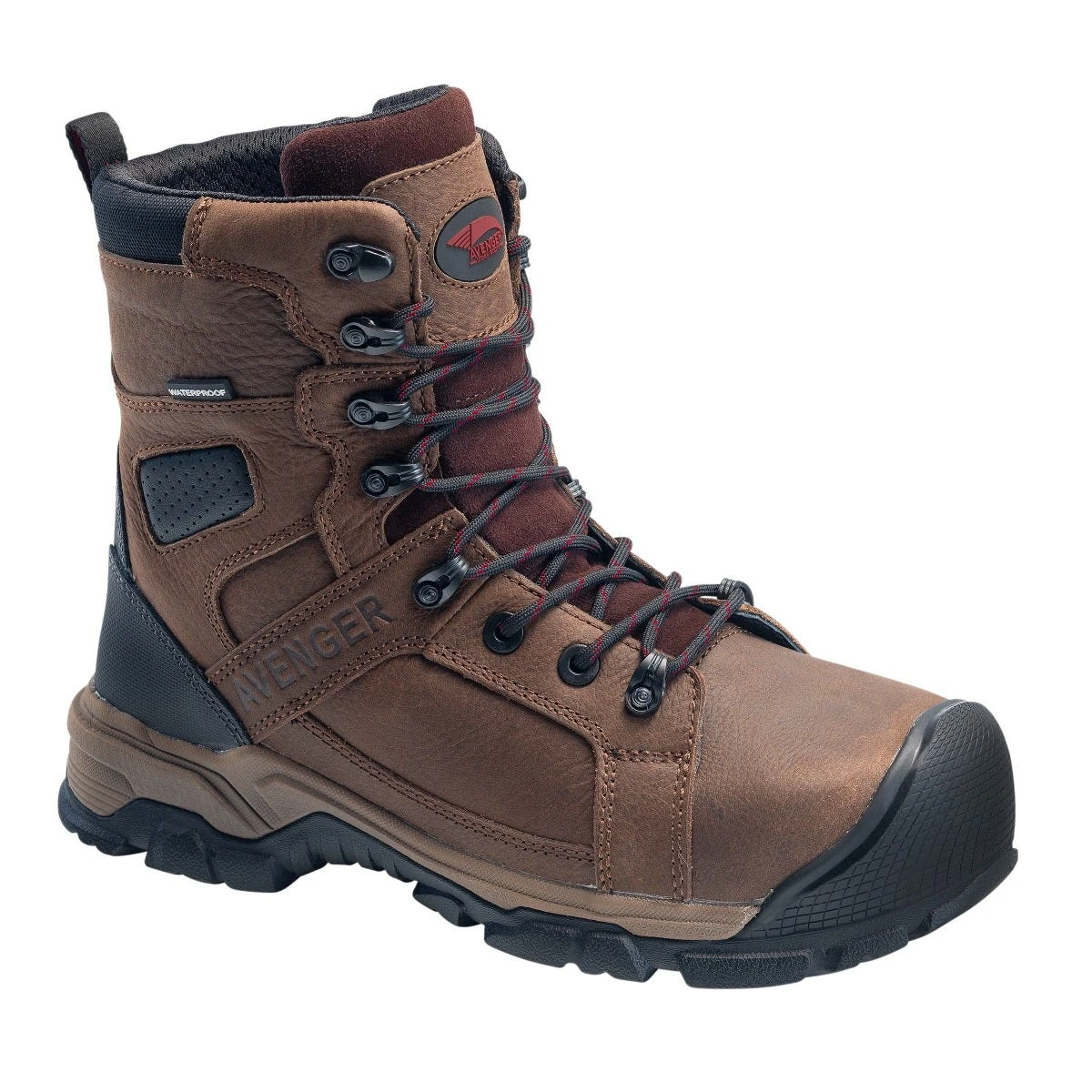 Avenger Boots: Men's A7333 Brown Alloy Toe 8" Ripsaw EH Puncture Resistant Waterproof Work Boot 3 Avenger Boots: Men's A7333 Brown Alloy Toe 8" Ripsaw EH Puncture Resistant Waterproof Work Boot