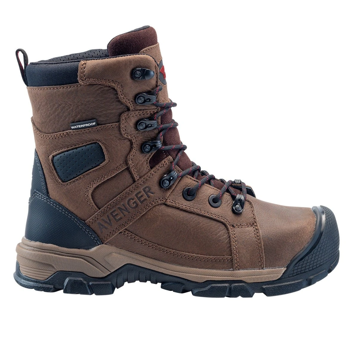 Avenger Boots: Men's A7333 Brown Alloy Toe 8" Ripsaw EH Puncture Resistant Waterproof Work Boot 4 Avenger Boots: Men's A7333 Brown Alloy Toe 8" Ripsaw EH Puncture Resistant Waterproof Work Boot - Image 2