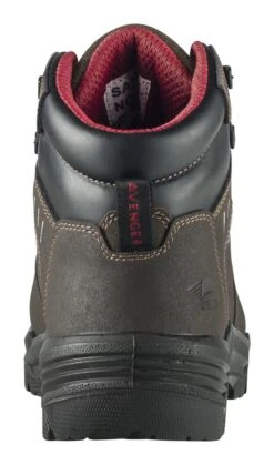 Avenger Boots: Men's A7402 Brown Foundation 6" Carbon Toe Waterproof Work Boot -Men's Work Boots Store a7402 back 1024x1024 2x