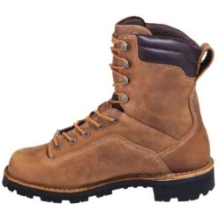 Danner Boots: Men's 17315 EH Brown Waterproof USA-Made Quarry Boots -Men's Work Boots Store banner 17315 i 01