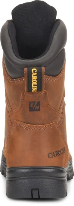 Carolina Boots: Men's CA3524 Steel Toe Brown EH Waterproof Work Boots -Men's Work Boots Store ca3524 500xauto heel 1