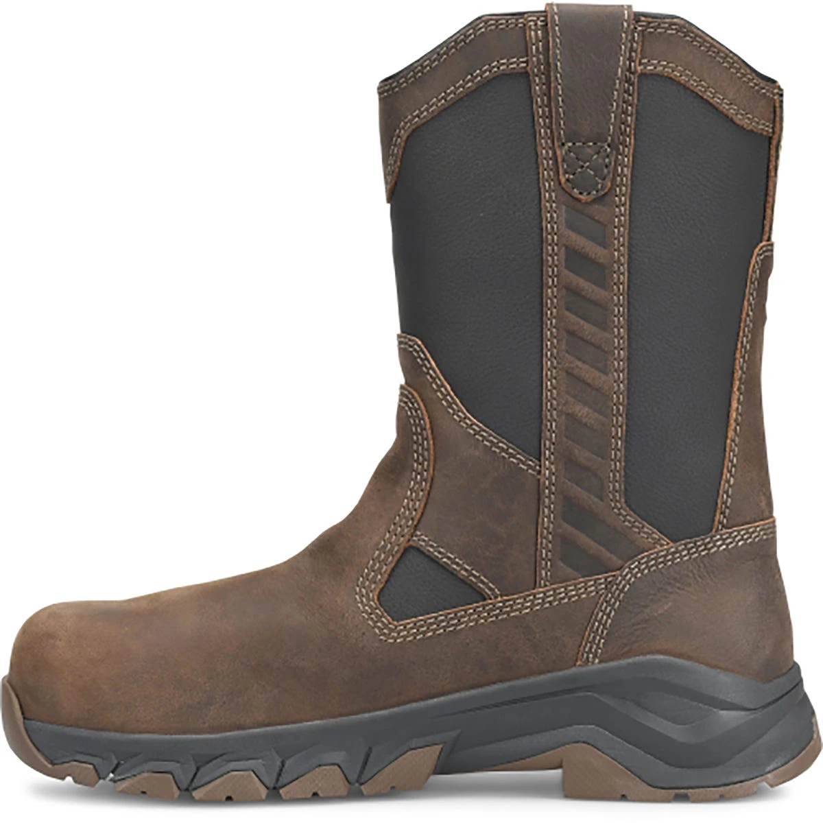 Carolina Boots: Men's CA5557 Brown Composite Toe Subframe 10" Pull On Wellington Waterproof Work Boot 5 Carolina Boots: Men's CA5557 Brown Composite Toe Subframe 10" Pull On Wellington Waterproof Work Boot - Image 3