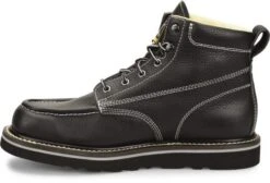 Carolina Boots: Men's CA7007 Black Flatiron 6" Moc Wedge Toe Work Boot -Men's Work Boots Store ca7007 5