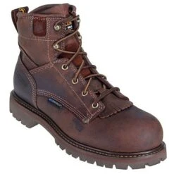 Carolina Boots: Men's Waterproof Brown CA7028 EH Work Boots -Men's Work Boots Store ca7528 carolinap 01 1 1