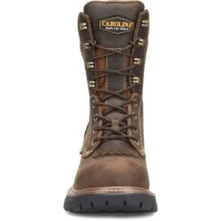 Carolina Boots: Men's CA7837 Brown Composite Toe 8" Capacity Cardinal Waterproof Logger Work Boot -Men's Work Boots Store ca7837 500xauto toeedit