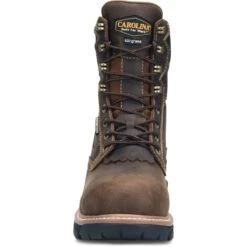 Carolina Boots: Men's CA7838 Brown Composite Toe 8" Contestor Waterproof Insulated Work Boot -Men's Work Boots Store ca7838 500xauto toeedit