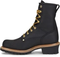 Carolina Boots: Men's CA825 Black 8" Elm Logger Boot -Men's Work Boots Store ca825 500xauto instep