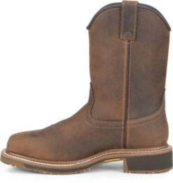 Carolina Boots: Men’s CA8536 Brown Anchor 10” Waterproof Composite Square Toe Roper -Men's Work Boots Store ca8536 500xauto instep