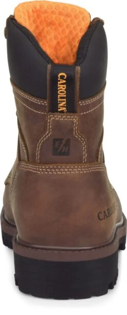 Carolina Boots: Men's CA8585 8" Silvanus Steel Toe Waterproof Work Boot -Men's Work Boots Store ca8585 500xauto heel