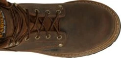 Carolina Boots: Men's CA9853 Brown Poplar 8” Composite Toe Logger Boot -Men's Work Boots Store ca9853 500xauto top