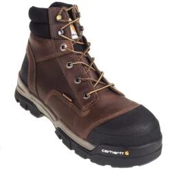 Carhartt Boots: Men's CME6355 Energy 6-Inch Waterproof Composite Toe EH Brown Work Boots -Men's Work Boots Store carhartt cme6355 p 01