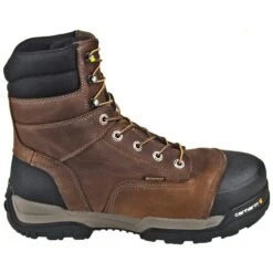 Carhartt Boots: Energy 8-Inch Waterproof EH Composite Toe CME8355 Men's Brown Work Boots -Men's Work Boots Store carhartt cme8355 o 01 1