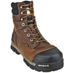 Carhartt Boots: Energy 8-Inch Waterproof EH Composite Toe CME8355 Men's Brown Work Boots -Men's Work Boots Store carhartt cme8355 p 01 1