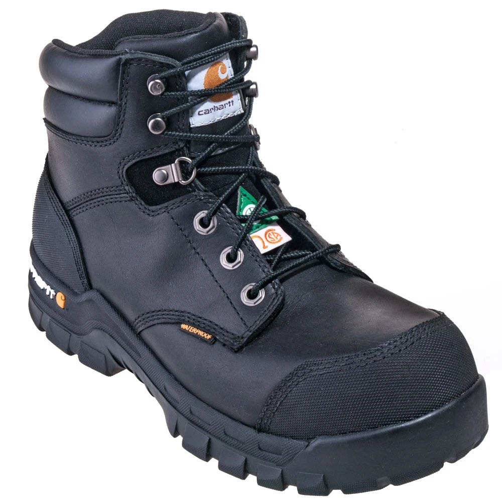 Carhartt Boots: Men's CMR6971 Black Waterproof Puncture-Resistant Composite Toe Boots 7 Carhartt Boots: Men's CMR6971 Black Waterproof Puncture-Resistant Composite Toe Boots - Image 5