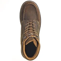 Carhartt Boots: Men's CMW6197 Brown Waterproof 6-Inch General Toe Work Boots -Men's Work Boots Store carhartt cmw6197 t 01