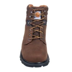 Carhartt Footwear: Men's CMW6274 Brown 6 Inch Steel Toe Boots -Men's Work Boots Store carhartt cmw6274 f 01