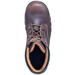 Carhartt Boots: Men's Brown CMF6066 Slip Resistant Leather Work Flex EH Boots -Men's Work Boots Store carhartt footwear cmf6366 t 01 1