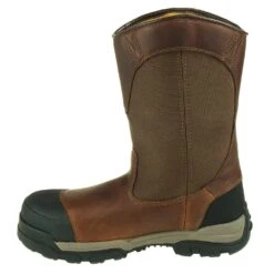 Carhartt Boots: Men's CME1355 Brown Composite Toe Waterproof Pull On Boots -Men's Work Boots Store carhartt cme1355 i 001 1
