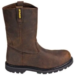 Caterpillar Boots: Men's Steel Toe EH 89516 Revolver Wellington Boots -Men's Work Boots Store cat 89516 o 01