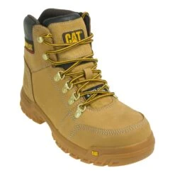 Caterpillar Boots: Outline Wheat 6" 90801 Men's Steel Toe EH Boots -Men's Work Boots Store cat 90801 0000 p