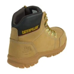 Caterpillar Boots: Outline Wheat 6" 90801 Men's Steel Toe EH Boots -Men's Work Boots Store cat 90801 0002 b