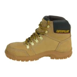 Caterpillar Boots: Outline Wheat 6" 90801 Men's Steel Toe EH Boots -Men's Work Boots Store cat 90801 0003 l