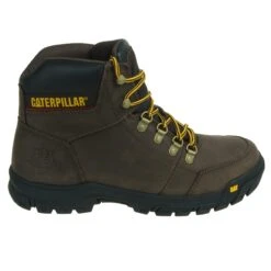 Caterpillar Boots: Men's Outline General Toe 74087 Brown 6" Boots -Men's Work Boots Store cat p74087 o 001