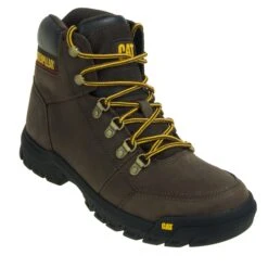 Caterpillar Boots: Men's Outline General Toe 74087 Brown 6" Boots -Men's Work Boots Store cat p74087 p 001