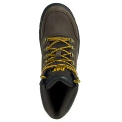 Caterpillar Boots: Men's Outline General Toe 74087 Brown 6" Boots -Men's Work Boots Store cat p74087 t 001